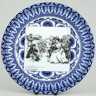 Plate She Goes Into Colours c1903